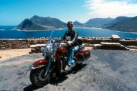 Harley auf dem Weg zum Kap